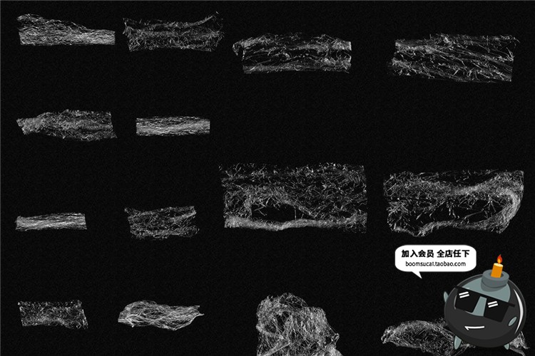 图片[1]-42款高清透明塑料薄膜保鲜膜纠缠图案PNG免抠后期特效PS合成素材-设计猿