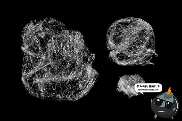 图片[4]-42款高清透明塑料薄膜保鲜膜纠缠图案PNG免抠后期特效PS合成素材-设计猿