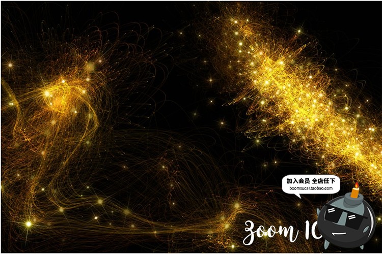 图片[4]-5K金色魔幻魔法洒金粒子光效效果特效纹理PNG免扣设计后期PS素材-设计猿