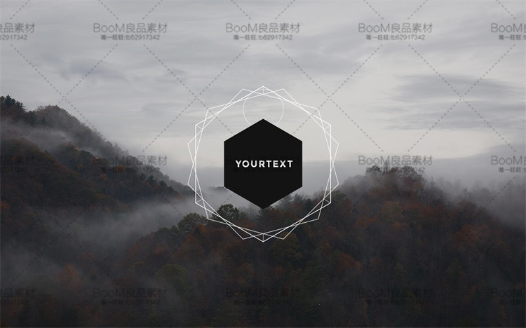 图片[1]-简约时尚几何抽象广告店铺标志LOGO图标海报PSD源文件PS设计素材-设计猿