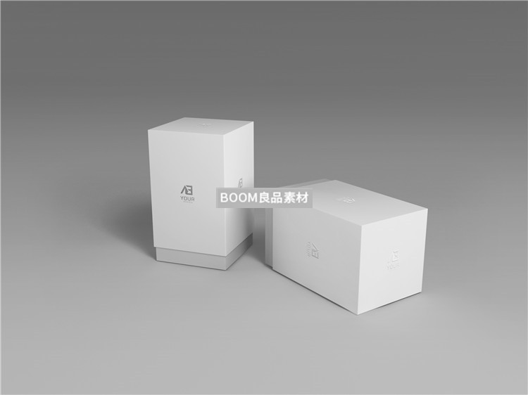 图片[6]-合抽拉翻盖扣盖包装盒纸盒智能贴图效果展示样机模板PSD设计素材-设计猿