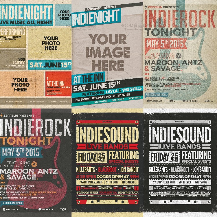 图片[5]-欧美复古怀旧风酒吧广告宣传单页招贴海报PSD分层模板PS设计素材-设计猿