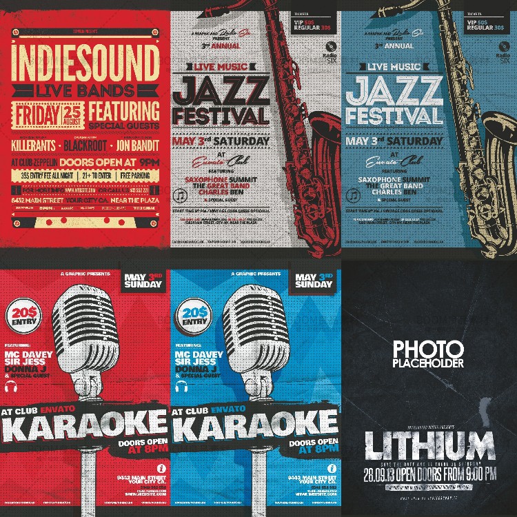 图片[6]-欧美复古怀旧风酒吧广告宣传单页招贴海报PSD分层模板PS设计素材-设计猿