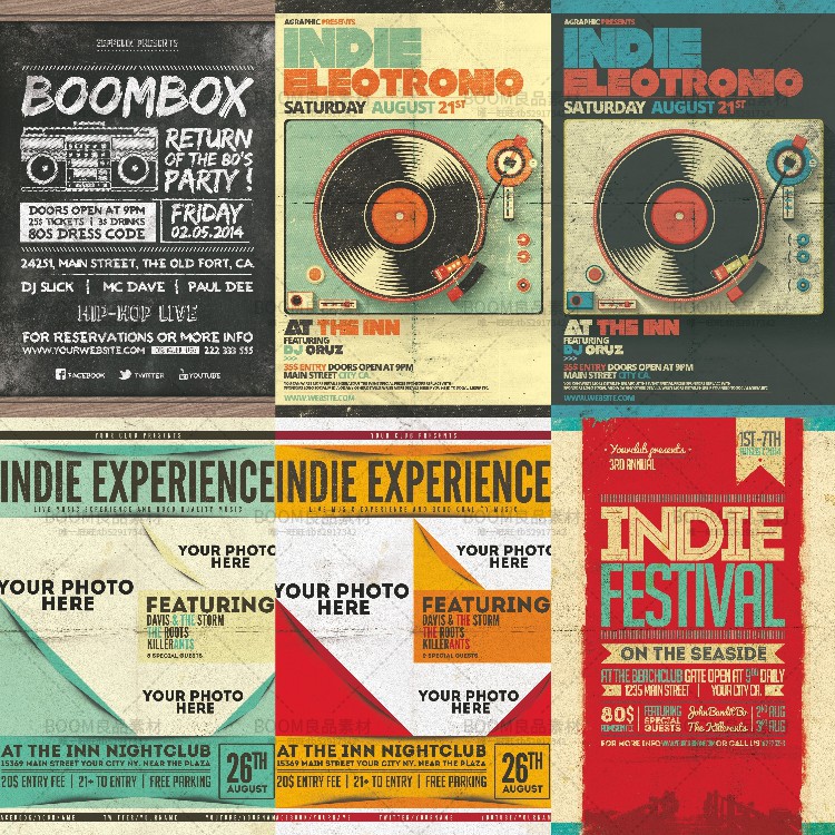 图片[7]-欧美复古怀旧风酒吧广告宣传单页招贴海报PSD分层模板PS设计素材-设计猿