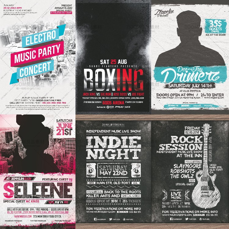 图片[8]-欧美复古怀旧风酒吧广告宣传单页招贴海报PSD分层模板PS设计素材-设计猿