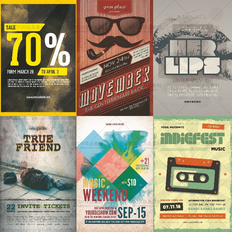 图片[11]-欧美复古怀旧风酒吧广告宣传单页招贴海报PSD分层模板PS设计素材-设计猿