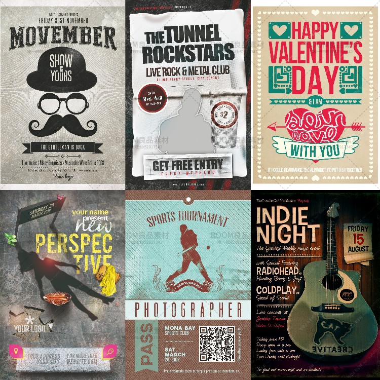 图片[18]-欧美复古怀旧风酒吧广告宣传单页招贴海报PSD分层模板PS设计素材-设计猿