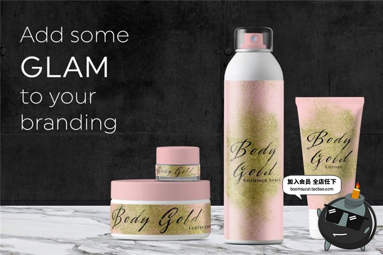 图片[5]-时尚金色闪粉粉末沙尘沙粒特效纹理效果质感设计PNG免扣PS素材-设计猿