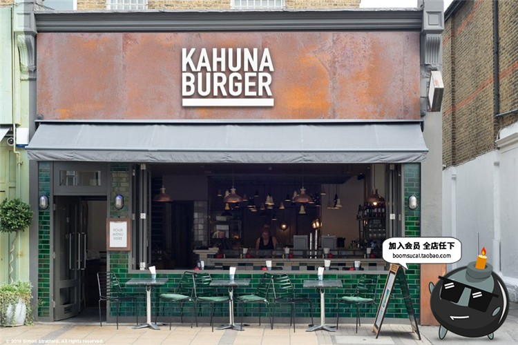 图片[3]-餐厅咖啡馆茶饮小店店铺门面招牌广告效果PS素材PSD样机设计模板-设计猿