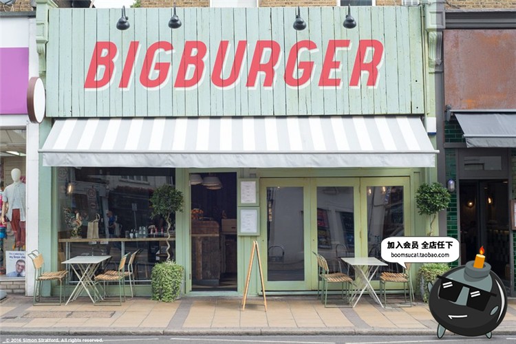 图片[4]-餐厅咖啡馆茶饮小店店铺门面招牌广告效果PS素材PSD样机设计模板-设计猿