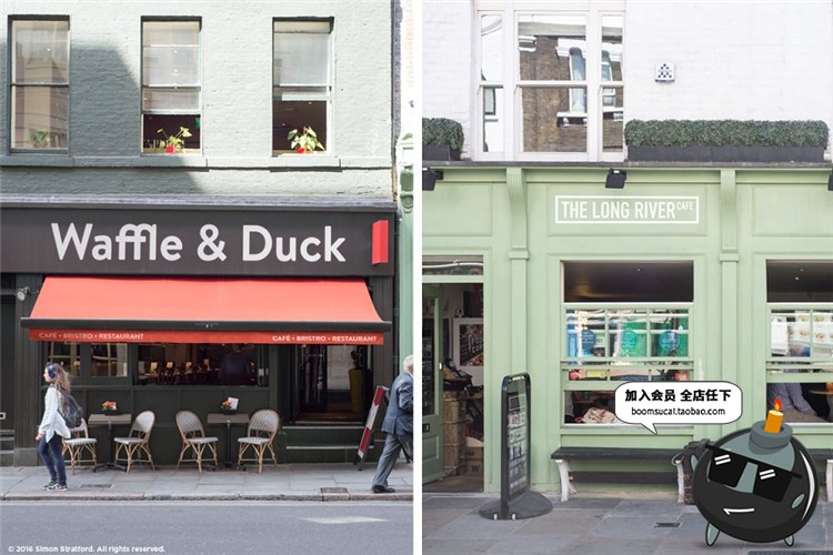 图片[6]-餐厅咖啡馆茶饮小店店铺门面招牌广告效果PS素材PSD样机设计模板-设计猿