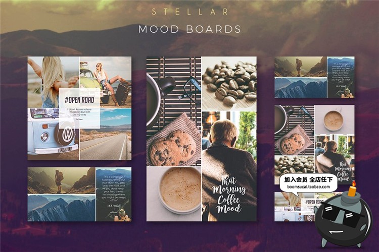 图片[2]-图片排版Banner模板合集个性图文文案排列排版海报广告PSD素材-设计猿