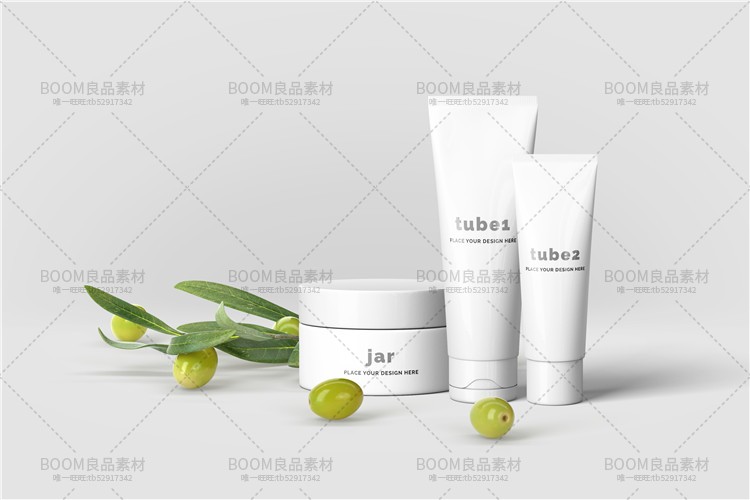 图片[7]-组合化妆品瓶滴管包装小样效果展示全套护肤品vi样机模板PSD素材-设计猿