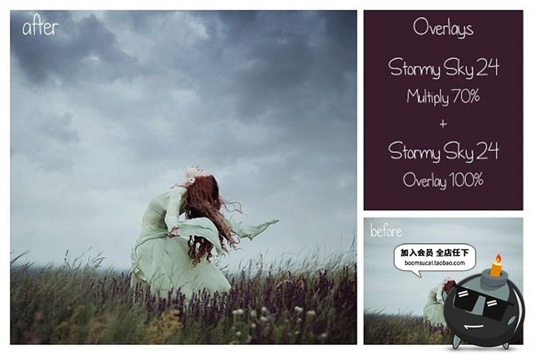 图片[3]-阴森下雨阴天乌云天空照片JPG背景底纹图片效果后期合成设计素材-设计猿