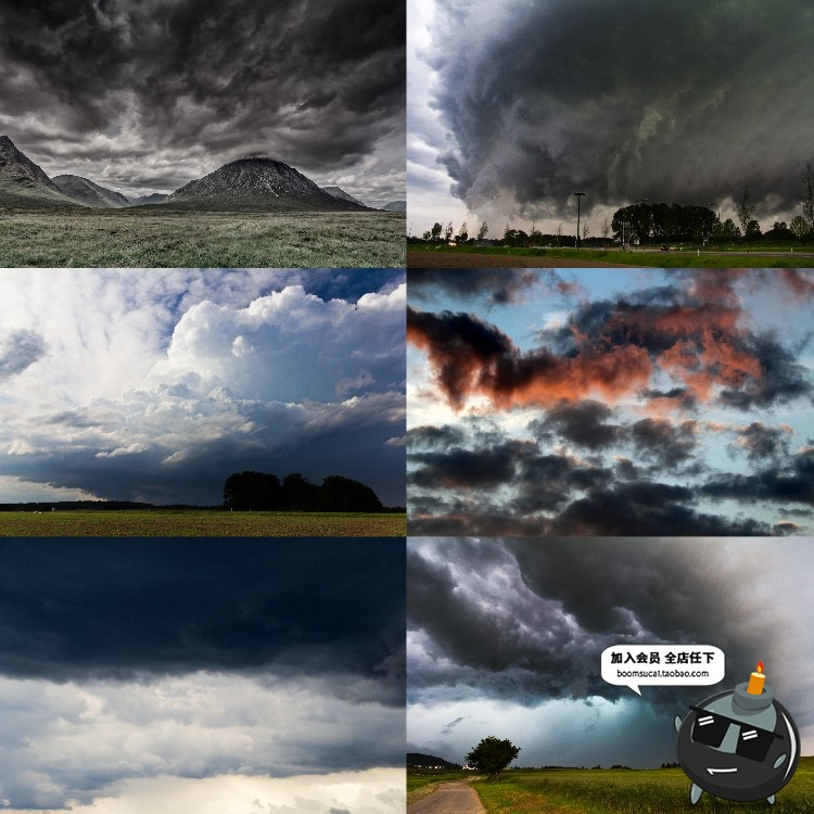 图片[16]-阴森下雨阴天乌云天空照片JPG背景底纹图片效果后期合成设计素材-设计猿