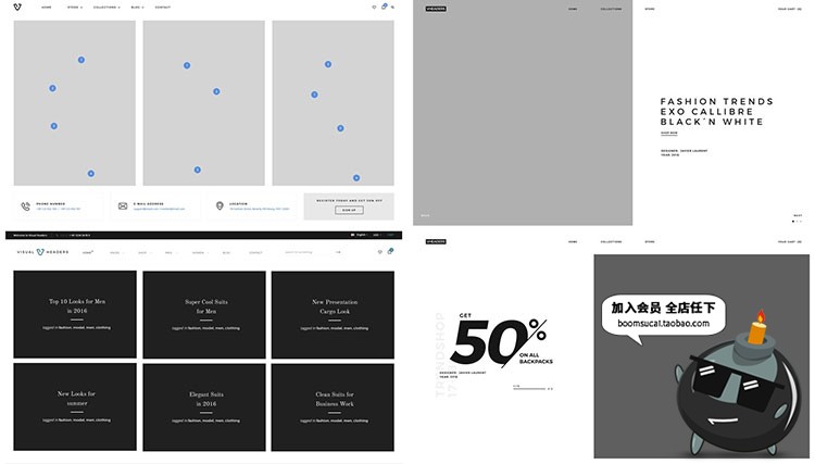 图片[2]-网站网页页面网站简约首屏头部banner海报广告介绍PSD模板PS素材-设计猿