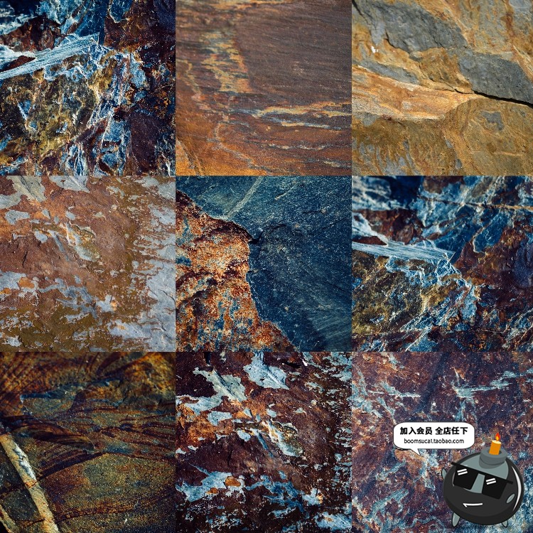 图片[4]-岩石石纹花岗岩痕裂痕断面图案纹理背景JPG高清高分辨率图片素材-设计猿