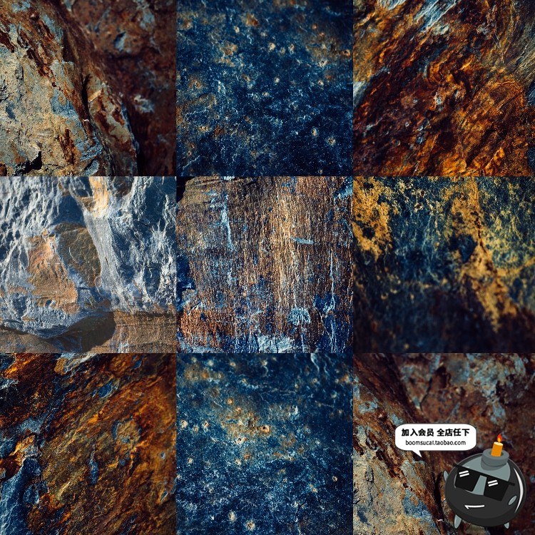 图片[5]-岩石石纹花岗岩痕裂痕断面图案纹理背景JPG高清高分辨率图片素材-设计猿