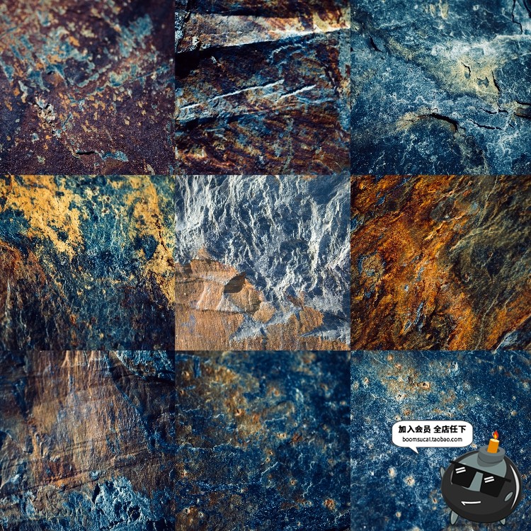 图片[8]-岩石石纹花岗岩痕裂痕断面图案纹理背景JPG高清高分辨率图片素材-设计猿