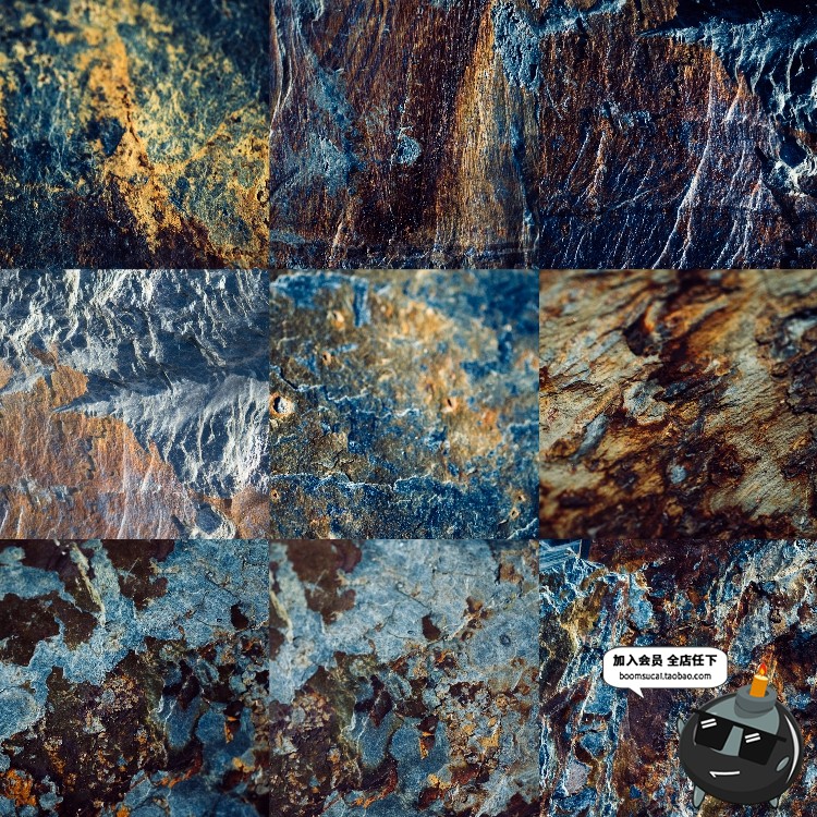 图片[9]-岩石石纹花岗岩痕裂痕断面图案纹理背景JPG高清高分辨率图片素材-设计猿