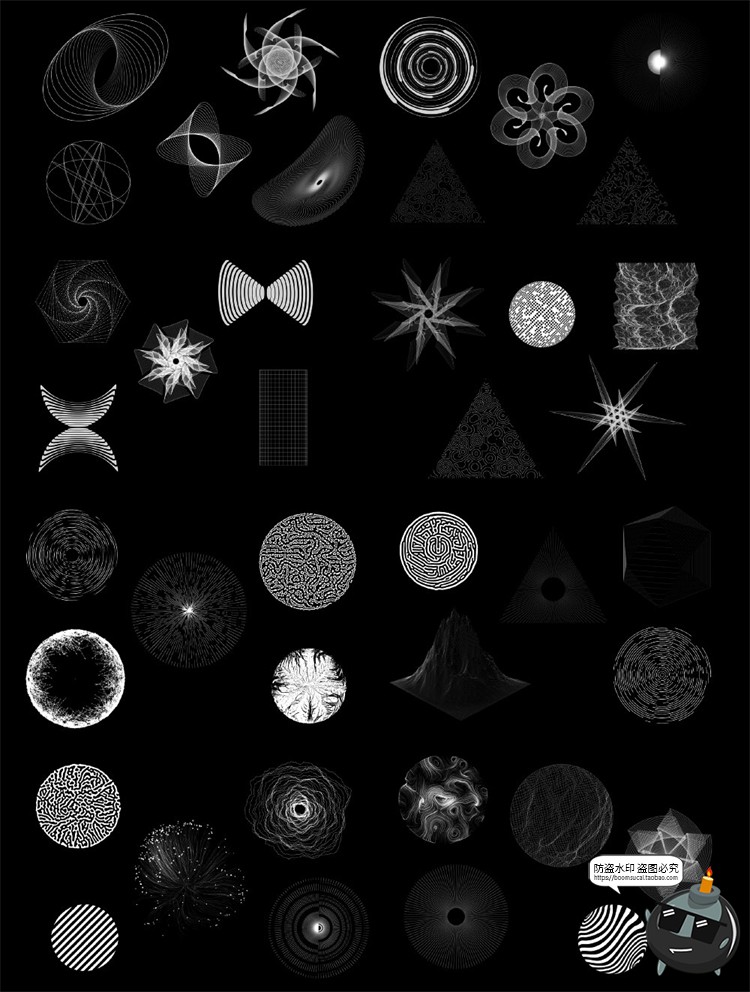 图片[5]-未来蒸汽波酸性艺术科技抽象几何元素装饰图形AI矢量PNG免抠素材-设计猿