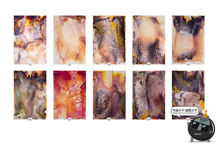 图片[1]-腐蚀粗糙做旧侵蚀生锈锈迹效果墙面底纹背景JPG图片后期合成素材-设计猿