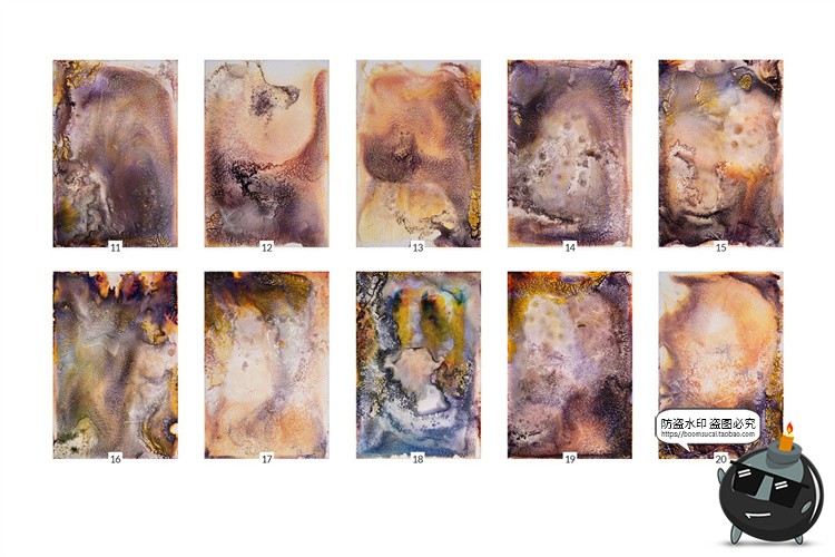 图片[2]-腐蚀粗糙做旧侵蚀生锈锈迹效果墙面底纹背景JPG图片后期合成素材-设计猿