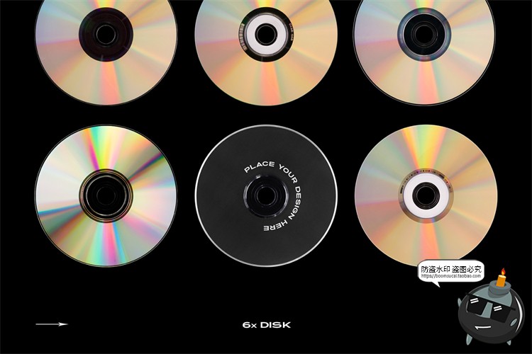 图片[7]-DVD透明碟片包装塑料塑封包装盒样机mockup智能贴图psd模版PS素材-设计猿