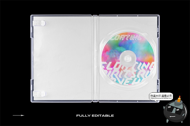 图片[19]-DVD透明碟片包装塑料塑封包装盒样机mockup智能贴图psd模版PS素材-设计猿