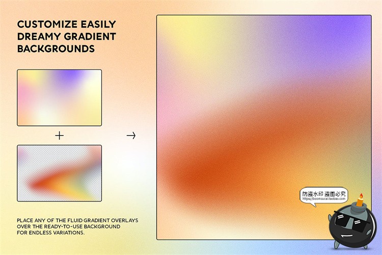 图片[2]-梦幻弥散风颗粒感噪点肌理纹理粗糙磨砂渐变背景底纹JPG图片素材-设计猿