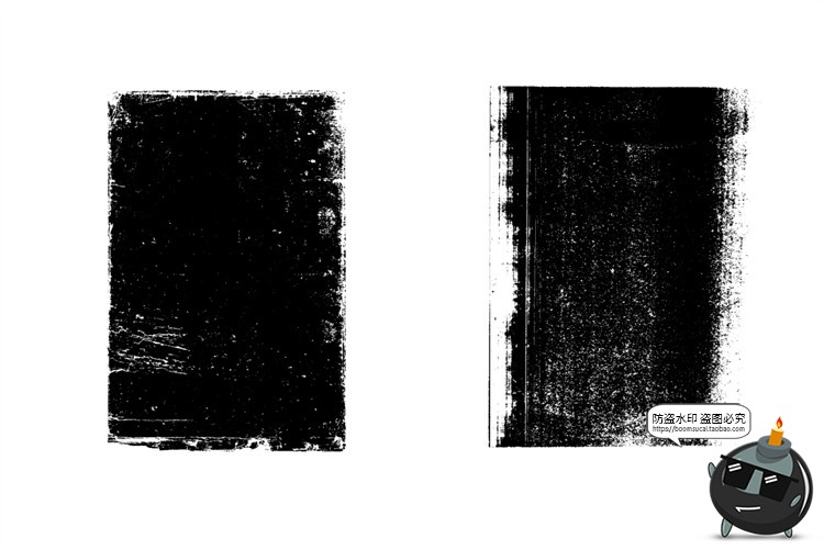 图片[20]-复古做旧起皱纸张半色调木材磨损破裂纹理背景AI矢量后期合成素材-设计猿