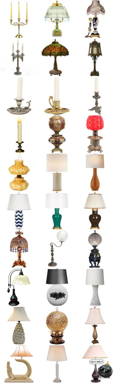 图片[5]-复古煤油灯马灯欧式路灯落地灯台灯烛台壁灯PNG免抠透明图片素材-设计猿