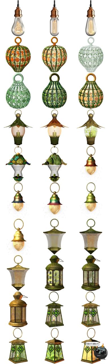 图片[13]-复古煤油灯马灯欧式路灯落地灯台灯烛台壁灯PNG免抠透明图片素材-设计猿