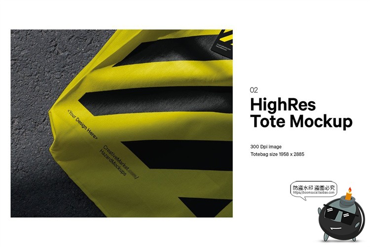 图片[3]-休闲时尚手提袋帆布袋环保袋品牌提案智能贴图样机PSD模板PS素材-设计猿