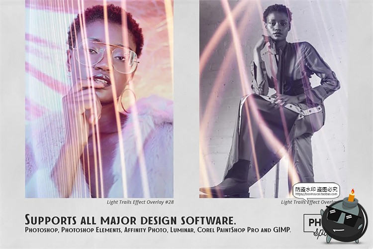 图片[4]-光丝光迹光线极光效果光影装饰叠加特效黑底后期合成JPG图片素材-设计猿