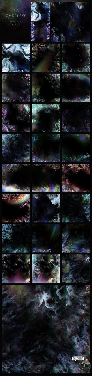 图片[14]-500+照片叠层合集 烟雾恐怖魔法火焰绚光特效JPG黑底图片合成素材-设计猿