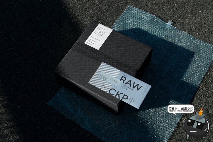 图片[5]-快递瓦楞纸箱纸皮箱包装光影阴影场景智能贴图样机PSD模板PS素材-设计猿