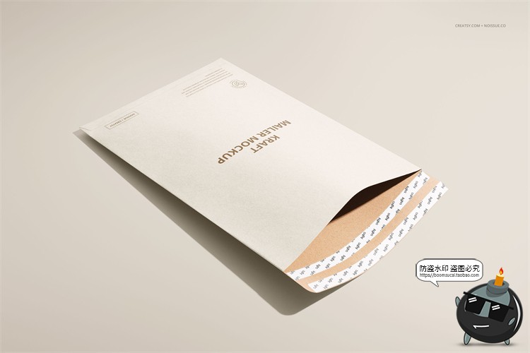 图片[9]-文创牛皮纸信封纸盒文具包装品牌贴图样机场景展示PSD模板PS素材-设计猿