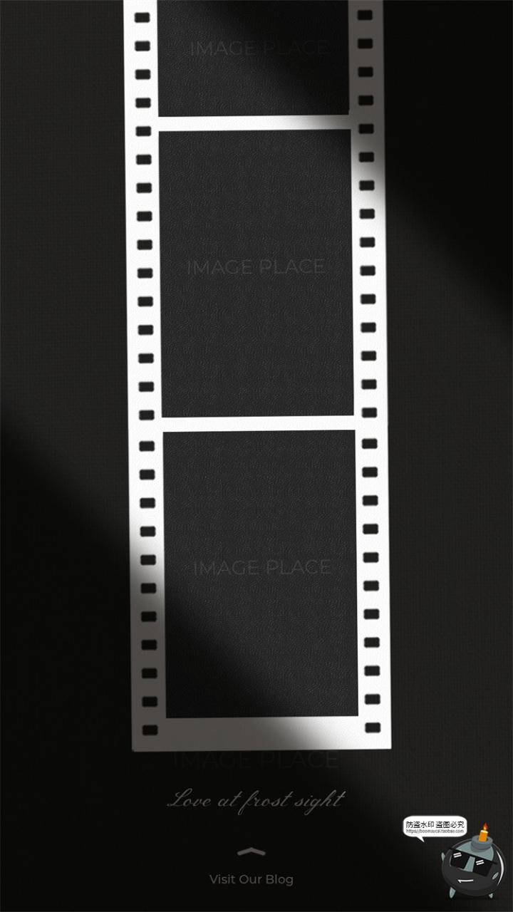 图片[4]-时尚简约优雅电影胶片边框照片后期排版风格海报PSD模板PS素材-设计猿