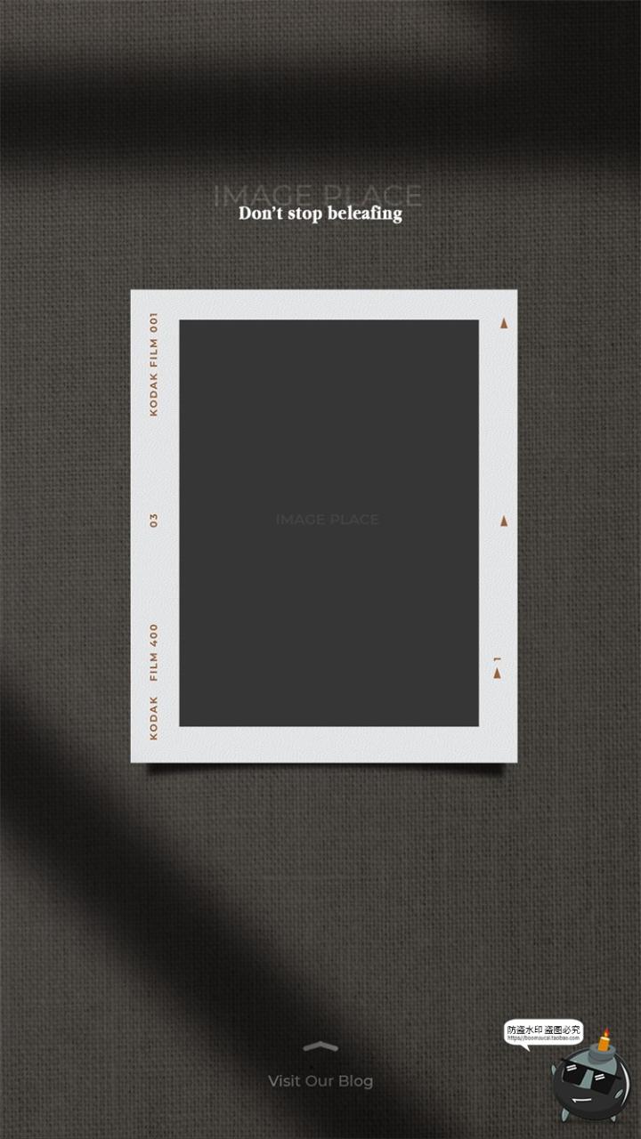 图片[5]-时尚简约优雅电影胶片边框照片后期排版风格海报PSD模板PS素材-设计猿