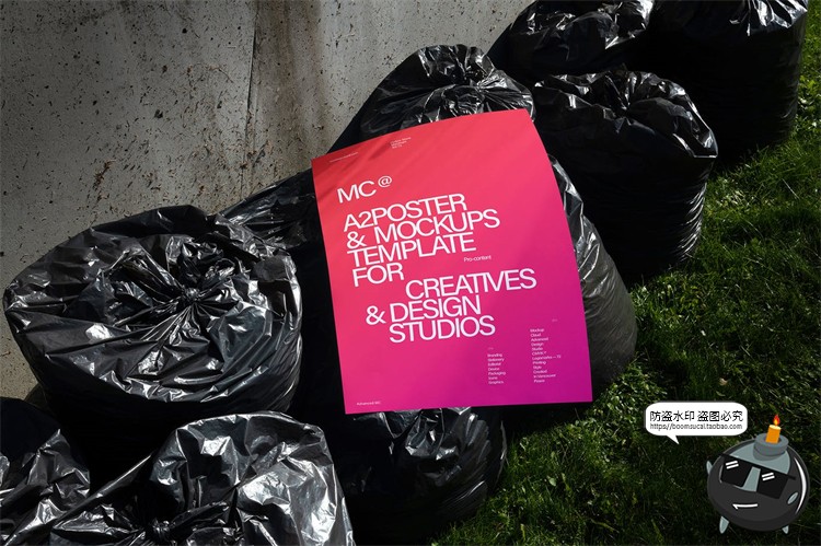 图片[12]-海报宣传单广告纸纸张光影阴影场景智能贴图样机PSD模板PS素材-设计猿