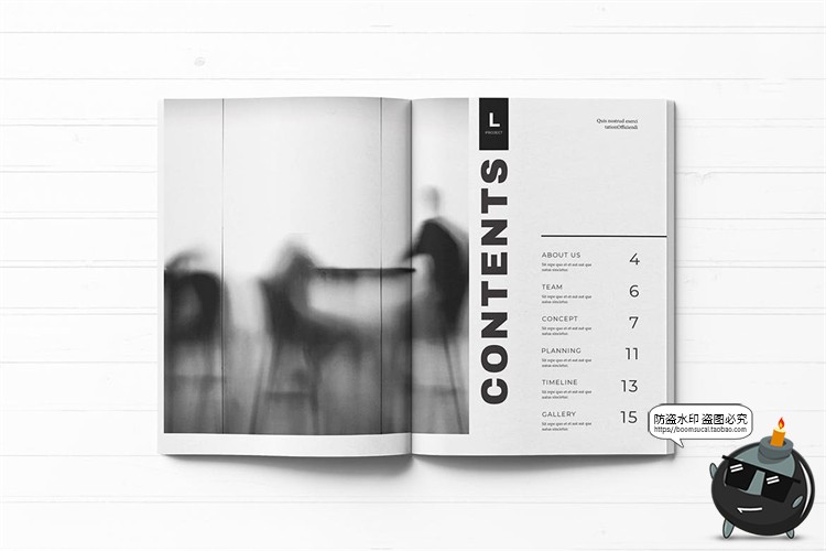 图片[2]-单色系黑白灰品牌手册画册宣传册杂志内页排版AI矢量PSD模板素材-设计猿