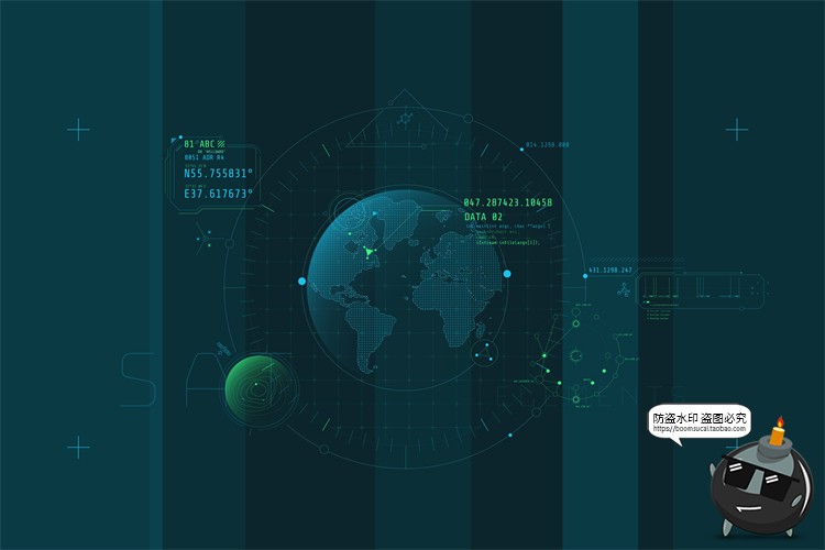 图片[10]-HUD信息图表高科技全息仪表盘数据可视化元素AI矢量PSD模板PS素材-设计猿