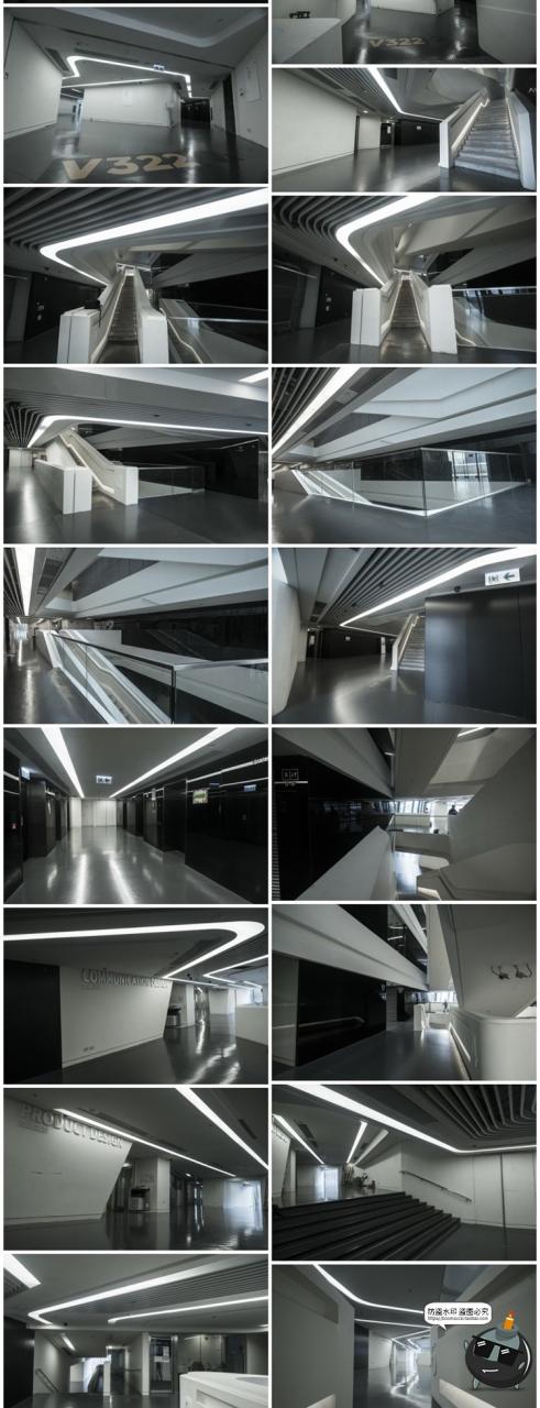 图片[2]-未来科幻设计感室内建筑走廊楼梯参考场景后期合成JPG图片素材-设计猿