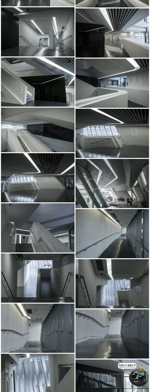 图片[3]-未来科幻设计感室内建筑走廊楼梯参考场景后期合成JPG图片素材-设计猿