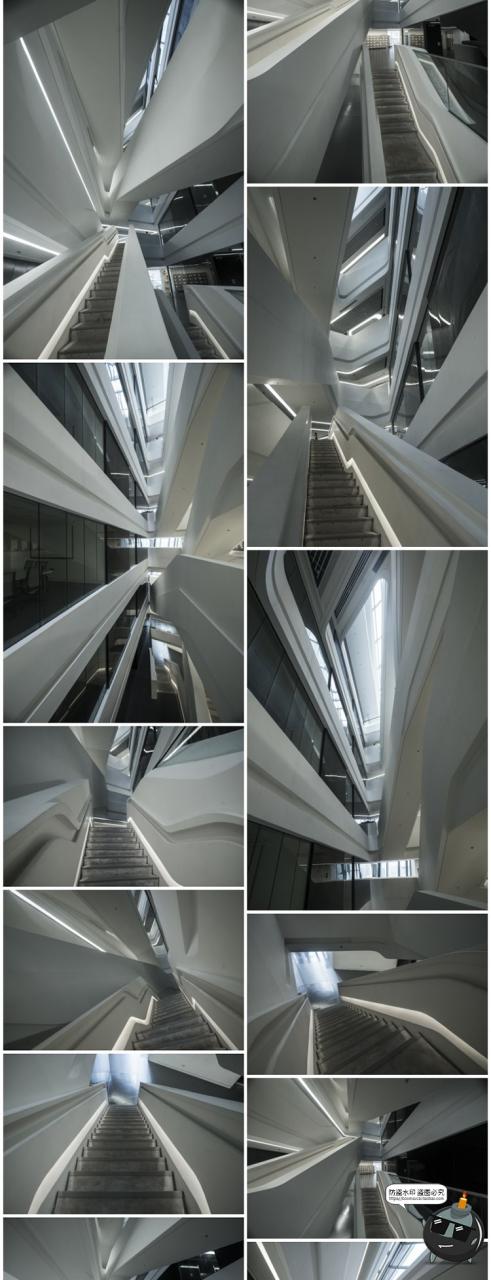 图片[7]-未来科幻设计感室内建筑走廊楼梯参考场景后期合成JPG图片素材-设计猿