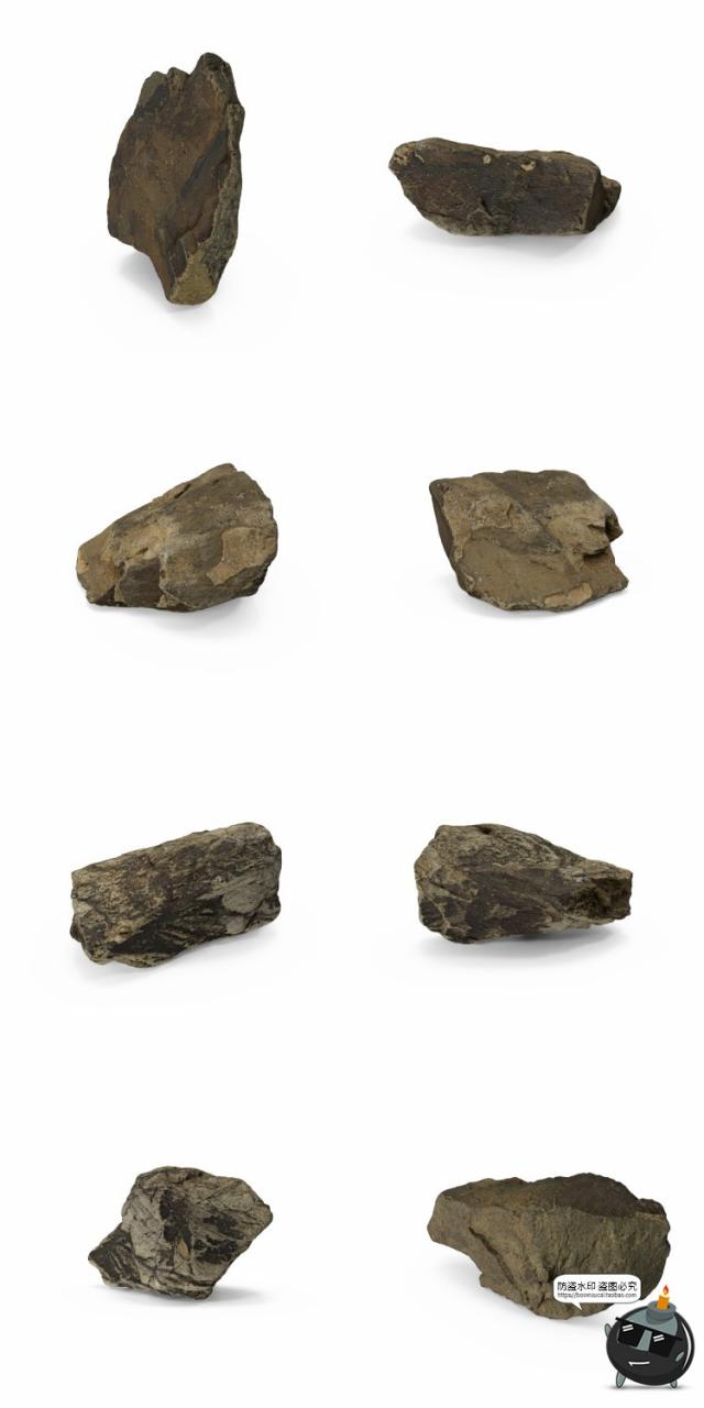 图片[1]-岩石石块石头自然真实场景装饰后期合成PNG免扣免抠图片PSD素材-设计猿