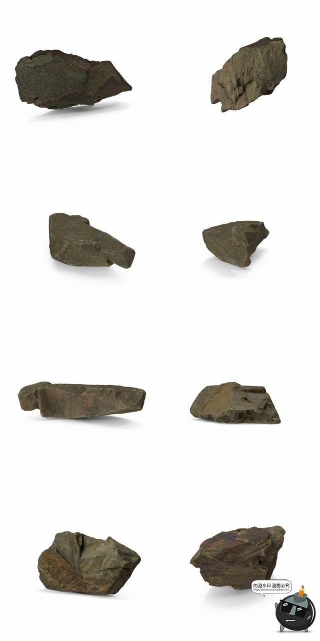图片[2]-岩石石块石头自然真实场景装饰后期合成PNG免扣免抠图片PSD素材-设计猿