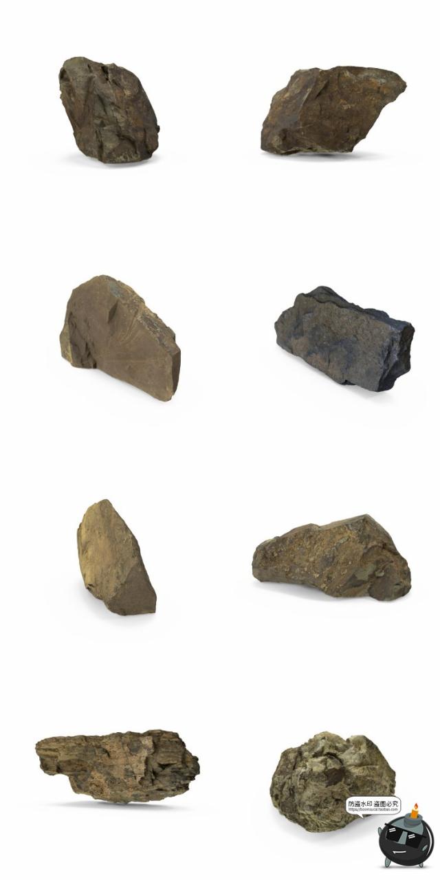 图片[3]-岩石石块石头自然真实场景装饰后期合成PNG免扣免抠图片PSD素材-设计猿