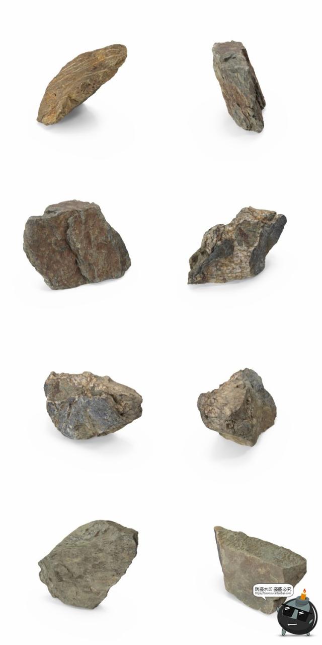 图片[14]-岩石石块石头自然真实场景装饰后期合成PNG免扣免抠图片PSD素材-设计猿